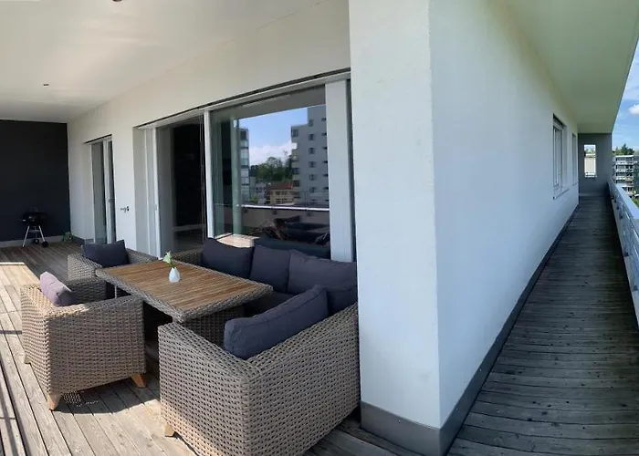 Luxus Penthouse Feldmoos Mit Whirlpool & Riesen Terrasse, Nahe Festspiele Apartment